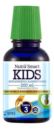 Omega 3 Kids 200ml Sabor Piña Epa Dha Nutra Smart Suplemento Infantil
